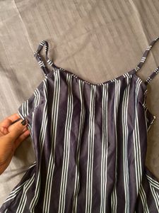 Striped One Piece Swimsuit