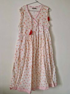 Floral Print Tassel Dress