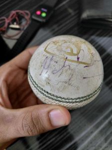 MS DHONI signed Used IPL Ball