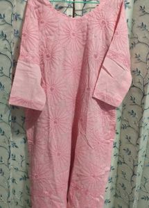 Lucknowi Heavyly Embroidery Chickenkari Kurti