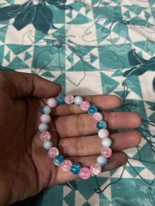 cotton candy Beaded Bracelet