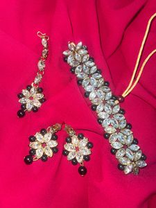 Elegant Kundan Jewelry Set