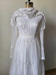Vintage White Lace Dress