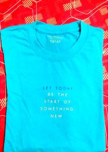 Turquoise Graphic Tee - New Beginnings