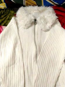 White Knit Cardigan