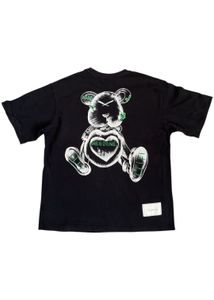 Black 'We11done' Bear Tee