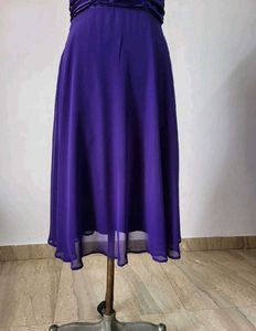 Elegant Purple Midi Dress
