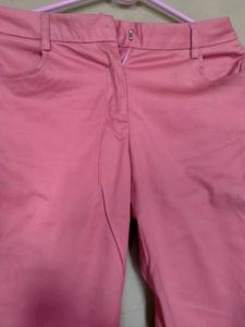 Pink Casual Pants