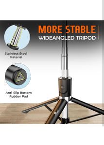 Kratos K9 Selfie Stick with Fill Light Tripod