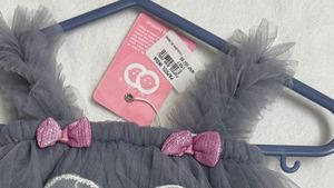 Cute Grey Tulle Dress