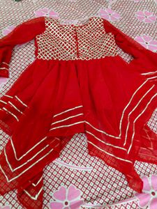 Designer  Handkerchief Frock Or Tulip Salwar.....