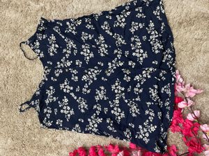 Navy Blue Sleeveless Top