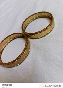 Gold-Tone Bangles (Set of 2)