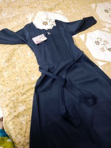 Elegant Navy Blue Gown Dress
