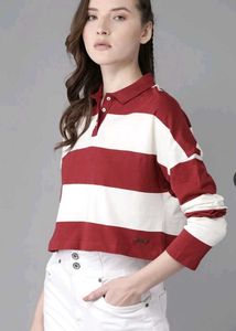 Roadster Crop Polo tshirt