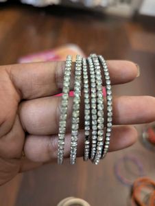 Combo Of Silver Bangles