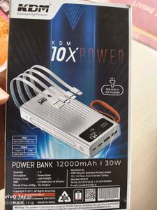 KDM 10X 12000mAh Power Bank