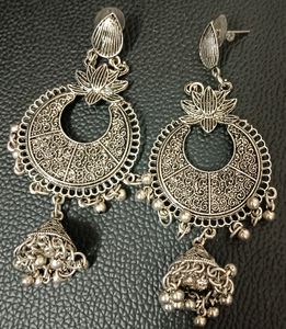 Beautiful Silver Combo Earrings Of 3 Pcs Set