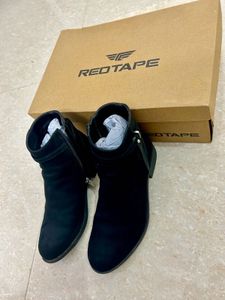 Classy Low Heel Black Boots