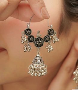 Silver Jhumka Earrings