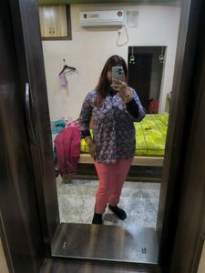 Pink Embroidered Salwar Pants