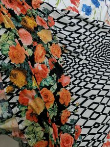 Floral &amp; Geometric Print Dress