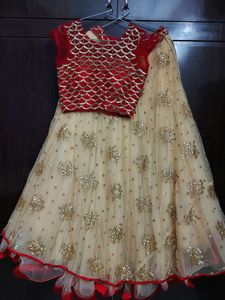 NEW!Red-Cream stunning lenhga
