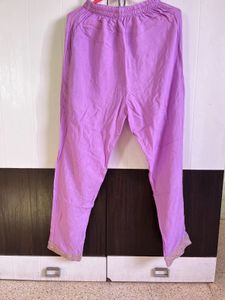 Lavender Trendy V-Neck Kurta Pant