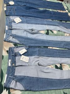 Patchwork Denim Jeans