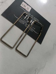 Statement Rectangle Hoop Earrings