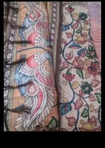 Tussar Kalamkari Saree