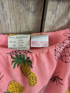 ZARA Pineapple Print Top