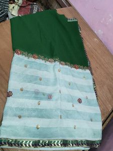 Elegant Green Saree