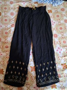 Embroidered Palazzo Pants