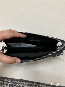 Mango Black Croc Effect Slingbag