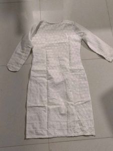 Elegant White Kurti/Dress