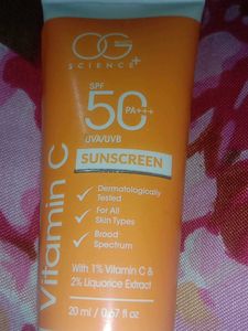 Vitamin C Suncream.