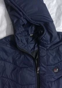 Stylish Blue New Hooded Jacket