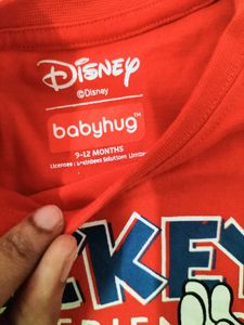 Red Half Sleeves t-shirt