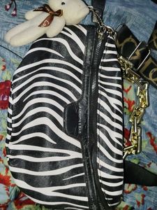 Zebra Print Shoulder Bag