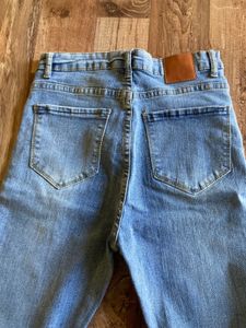 Light Wash Flared Jeans