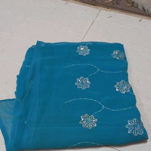 Sequin Saree 💙