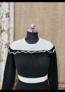 Chic Black Bodycon Midi Dress