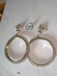 Vintage Style Silver Colour Bangles &amp; Ring Combo