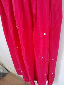 Pink Beads Work Lahnga Choli
