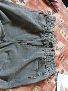Gray Denim Pants