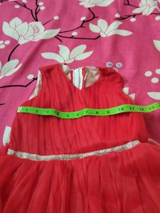 Kids flared Red Dress