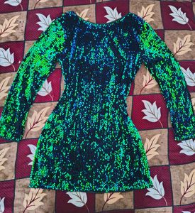 ❤️‍🔥Iridescent V-neck Sequin Party Dress❤️‍🔥