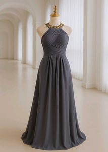 Elegant Grey Gown