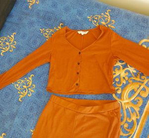 SATURDAYSALE. All About You Coord Set In Rust Brow